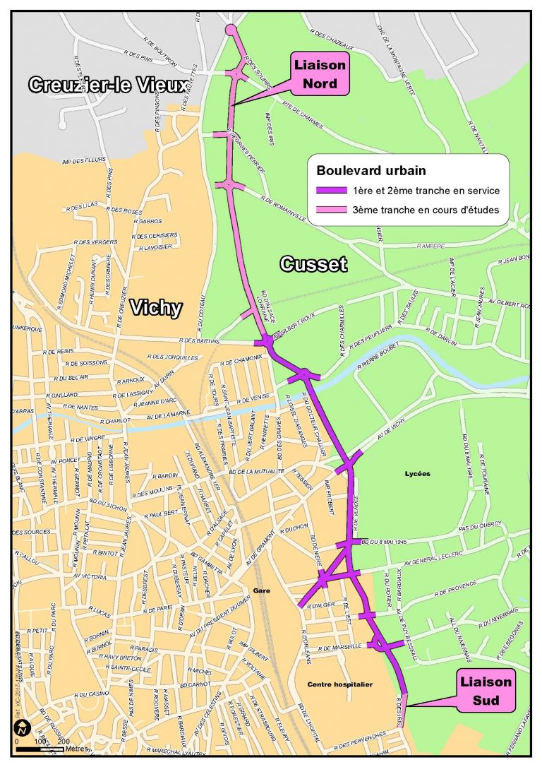 Plan De Vichy Avec Nom Des Rues