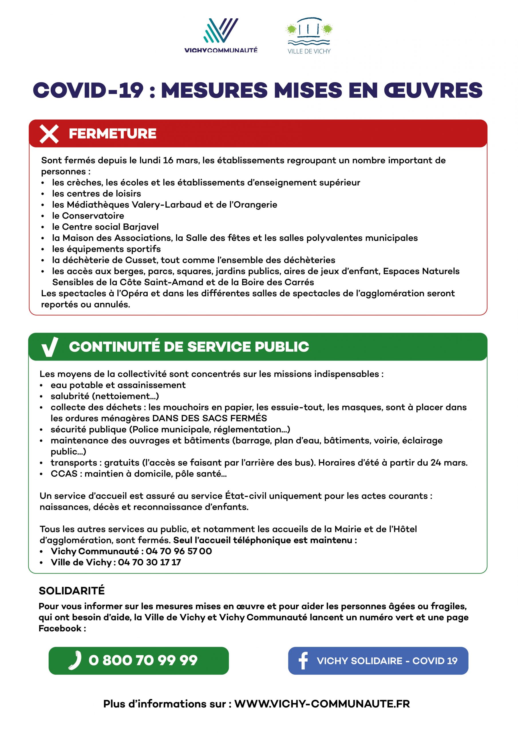 Affiche-mesures-coronavirus-1 - Vichy Communauté