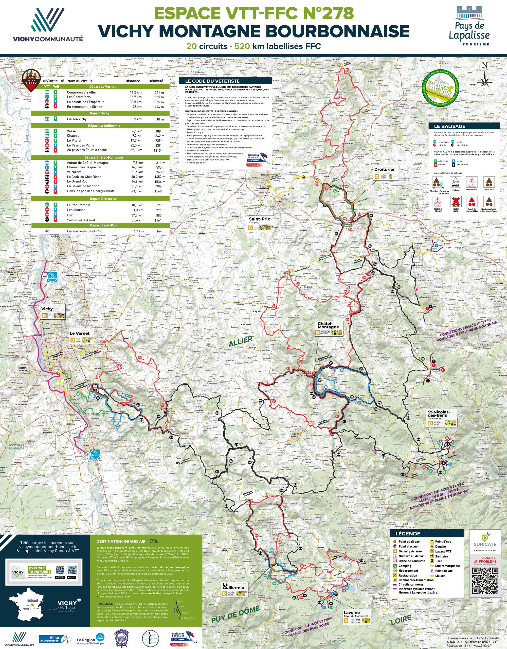 Plan du Site VTT FFC