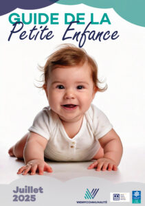 couverture du guide de la petite enfance vichy communauté mise à jour juillet 2025