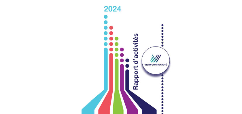 image représentant la couverture du rapport d'activités 2024 de Vichy Communauté
