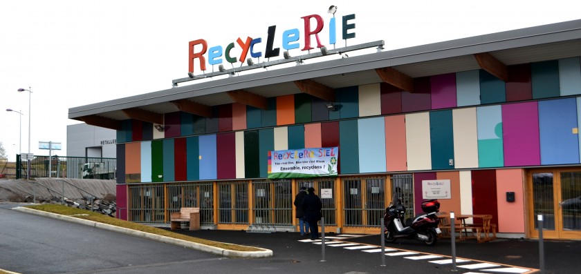 façade du bâtiment La Recyclerie