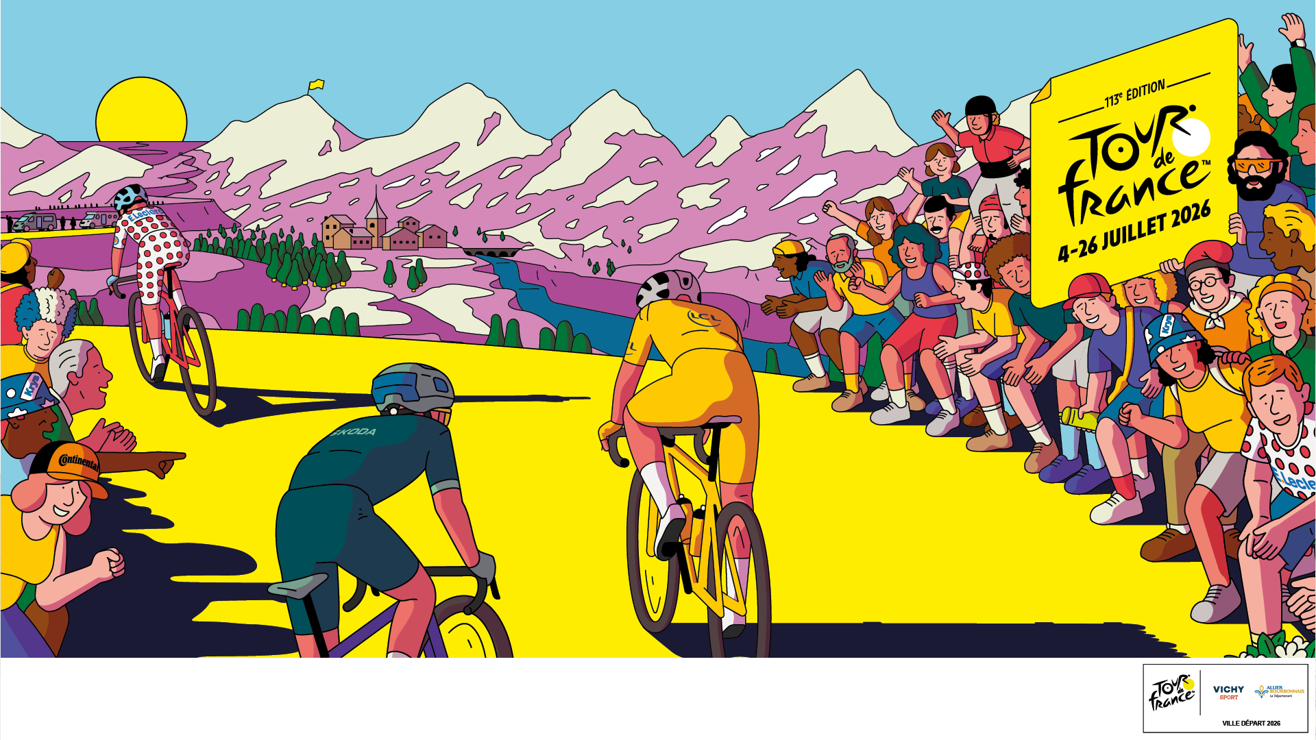 Actu Tour de France 2026 visuel générique
